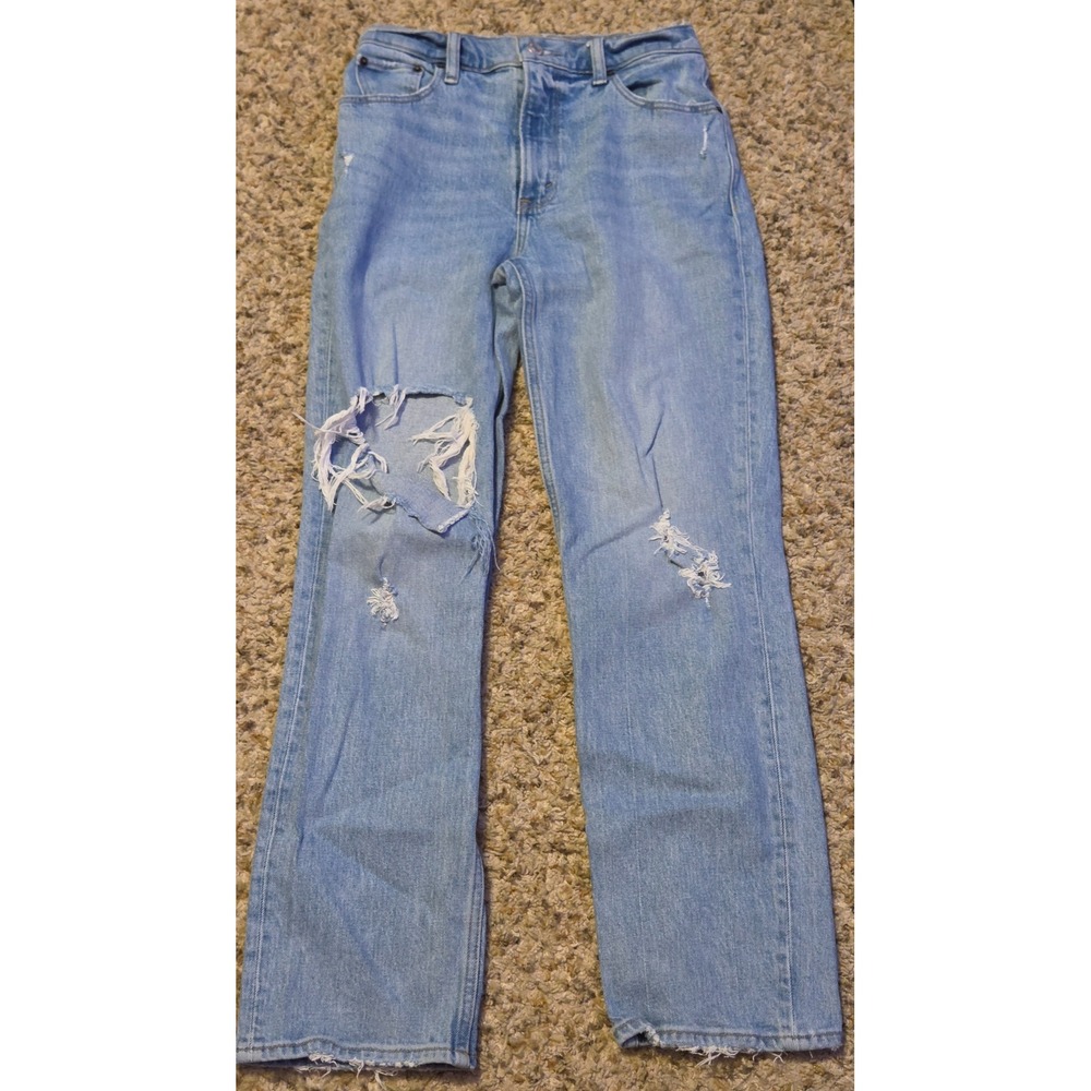Abercrombie & Fitch 90's Straight Ultra High Rise Jeans Women's Size 25/0 Blue